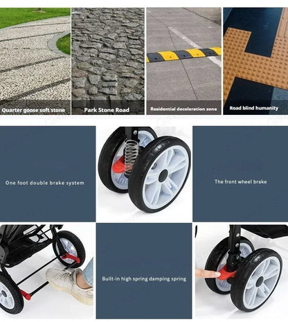 Poussette Jumeaux  Haute Qualité