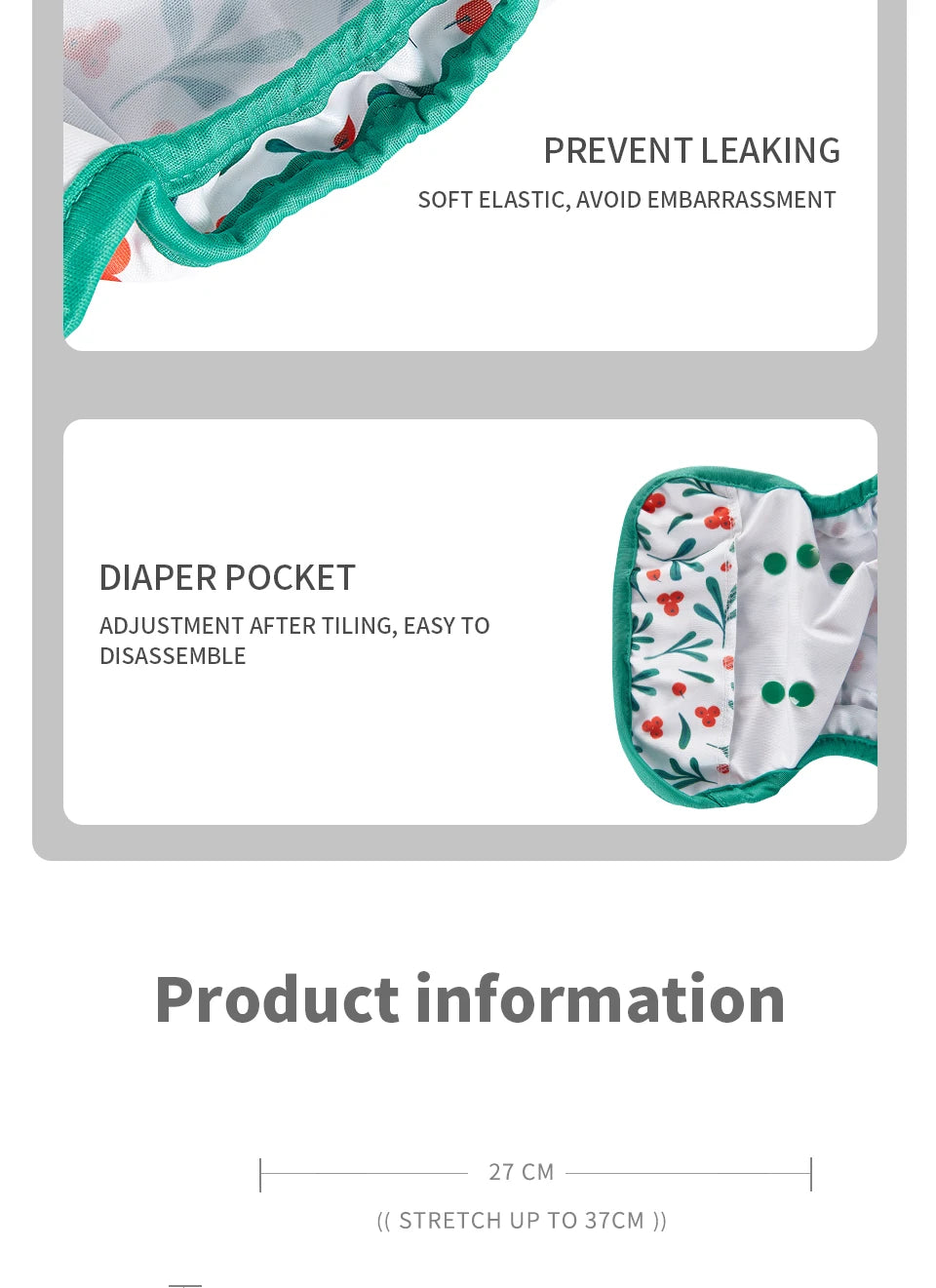 🍼🦊 Culotte de Protection Bébé HappyFlute – Imprimé Cartoon – Étanche &amp; Respirante – 0-6kg™
