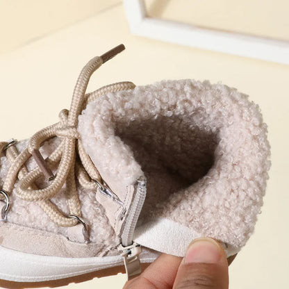 Bottes Hiver Bébé Chaudes à Doublure Peluche – Semelle Antidérapante™