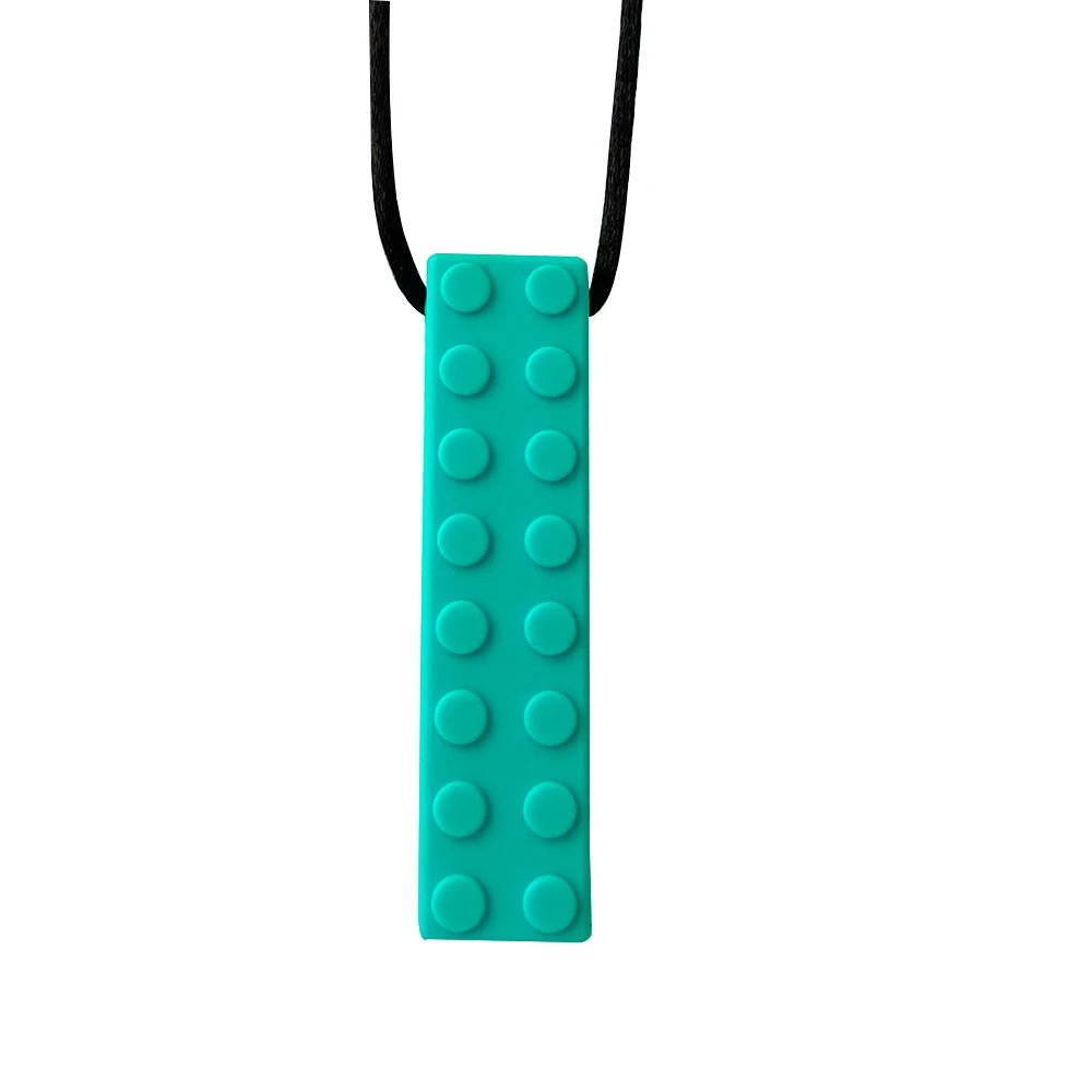 🧩🦷 Collier de Dentition Sensoriel – Silicone Alimentaire – Bijou à Mâcher Thérapeutique pour Bébé &amp; Enfants™ - Planète bébé