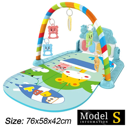 Tapis d’Éveil Musical Bébé – Gym d’Activité avec Piano