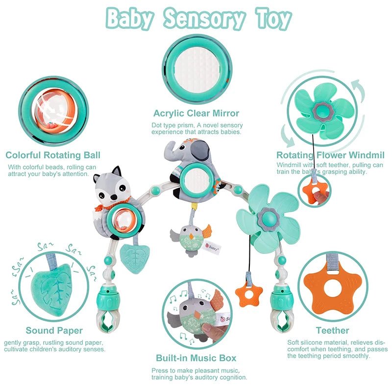 arche de jeu musicale poussette bébé - Planète bébé