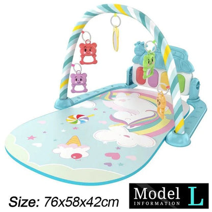 Tapis d’Éveil Musical Bébé – Gym d’Activité avec Piano - Planète bébé