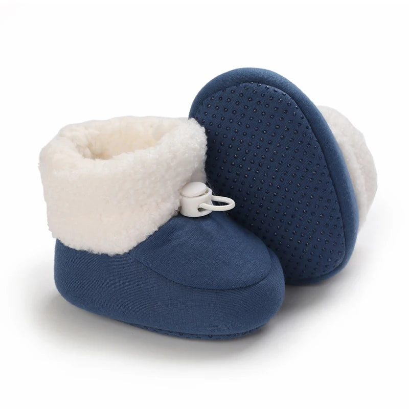 🧣❄️ Bottillons d’Hiver Bébé – Coton Chaud &amp; Semelle Antidérapante – Premiers Pas – 0 à 18 Mois™
