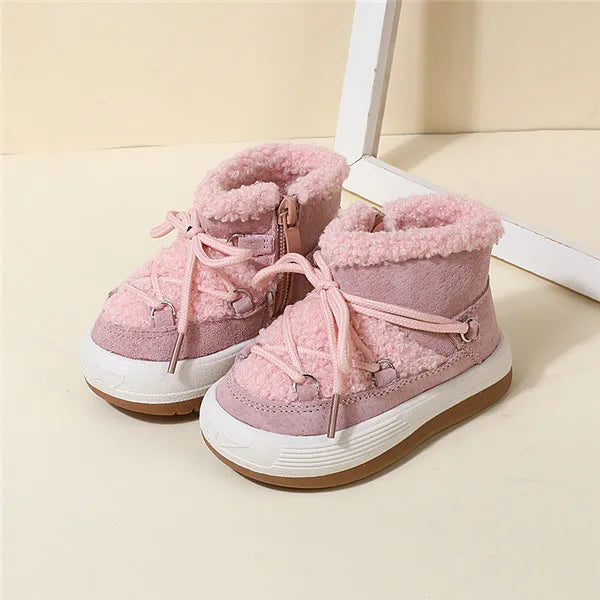 Bottes Hiver Bébé Chaudes à Doublure Peluche – Semelle Antidérapante™