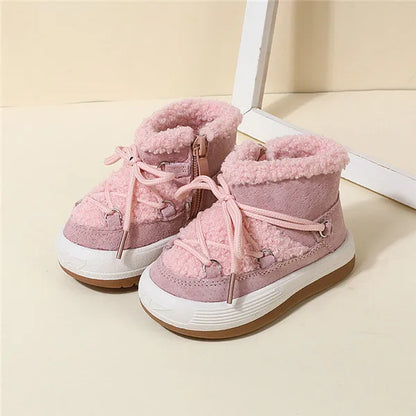 Bottes Hiver Bébé Chaudes à Doublure Peluche – Semelle Antidérapante™