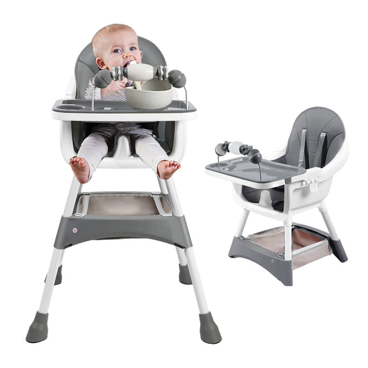 chaise haute évolutive portable double plateau support jouets - Planète bébé