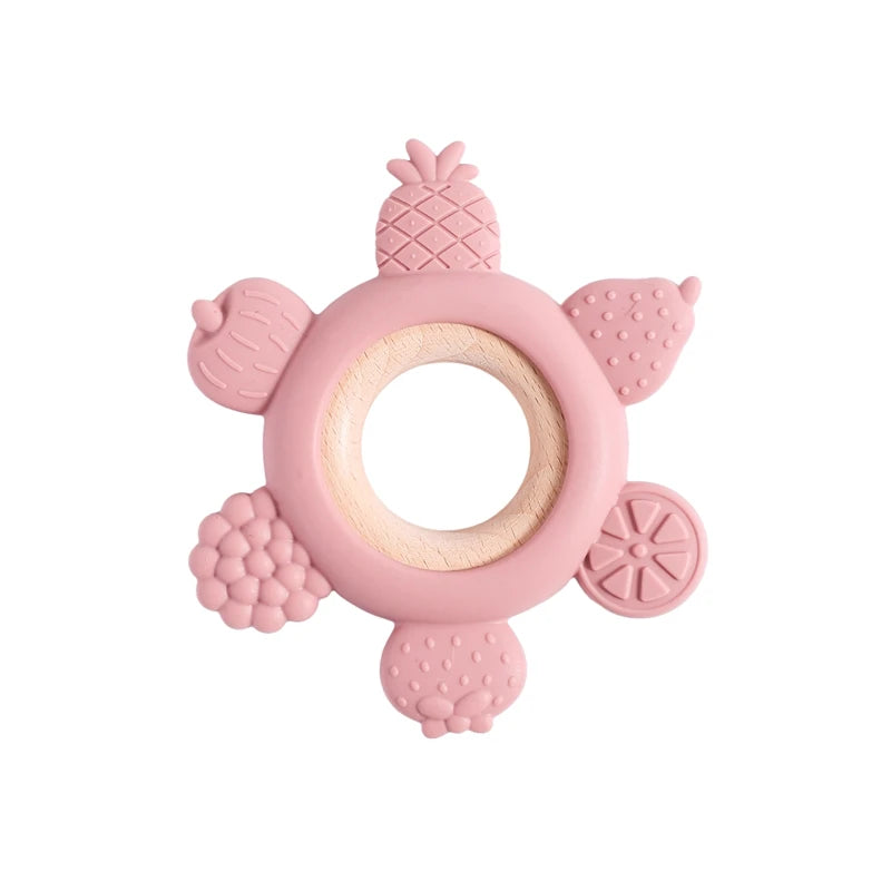 🦁👶 Anneau de Dentition en Silicone – Forme Animale Ludique – Apaisant &amp; Sensoriel™ - Planète bébé