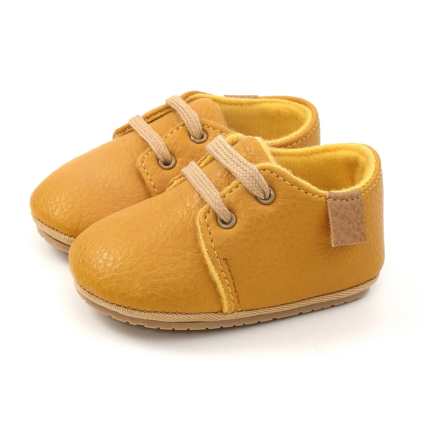 🍼 Chaussures Bébé en Cuir Rétro – Semelle Antidérapante – Meckior™
