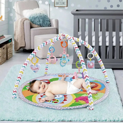 Tapis d’Éveil Bébé avec Arche &amp; Jouets Détachables – Développement Sensoriel™