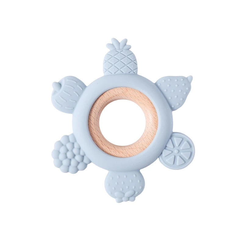 🦁👶 Anneau de Dentition en Silicone – Forme Animale Ludique – Apaisant &amp; Sensoriel™ - Planète bébé