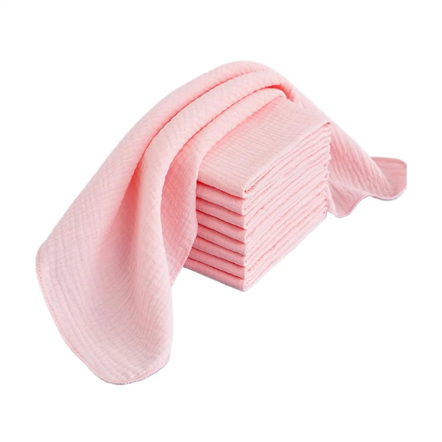 🍼🧼 Lot de 10 Couches en Gaze Bébé – 100% Coton – Réutilisables &amp; Lavables – 43x45cm – Ultra Douces &amp; Respirantes™