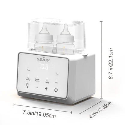 🍼 Chauffe-Biberon Multifonction Sejoy – Chauffage Rapide &amp; Stérilisation – Température Contrôlée avec Précision (220V)™ - Planète bébé