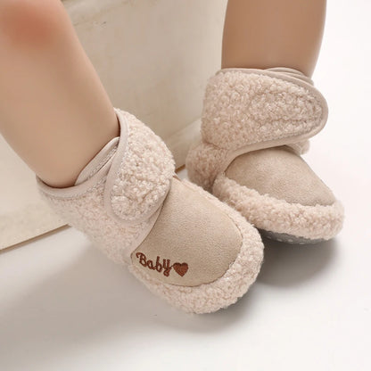 🧸❄️ Chaussures d’Hiver Bébé – Premiers Pas Antidérapants – Doublure Coton Chaud – Motif Cartoon™