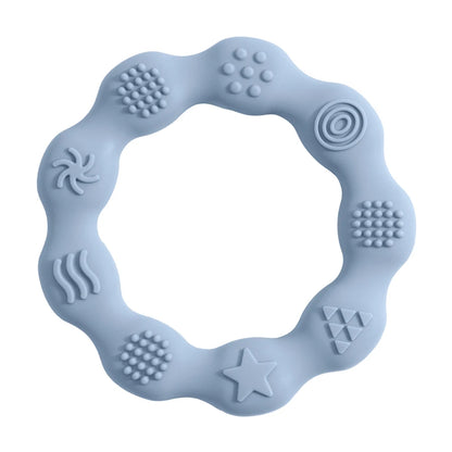 🌸🦷 Anneau de Dentition Fleur – Silicone Alimentaire – Jouet de Molarité &amp; Cognition Tactile pour Bébé™