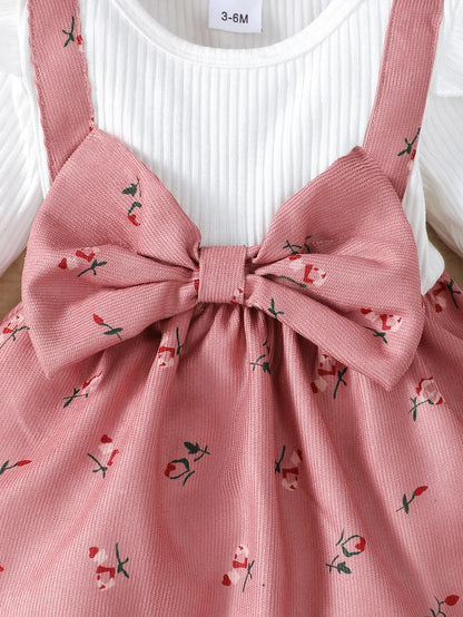 🌸 Robe Princesse Bébé Fille à Fleurs + Bandeau – 2 Pièces Élégance Mioglrie 👑💕™ - Planète bébé