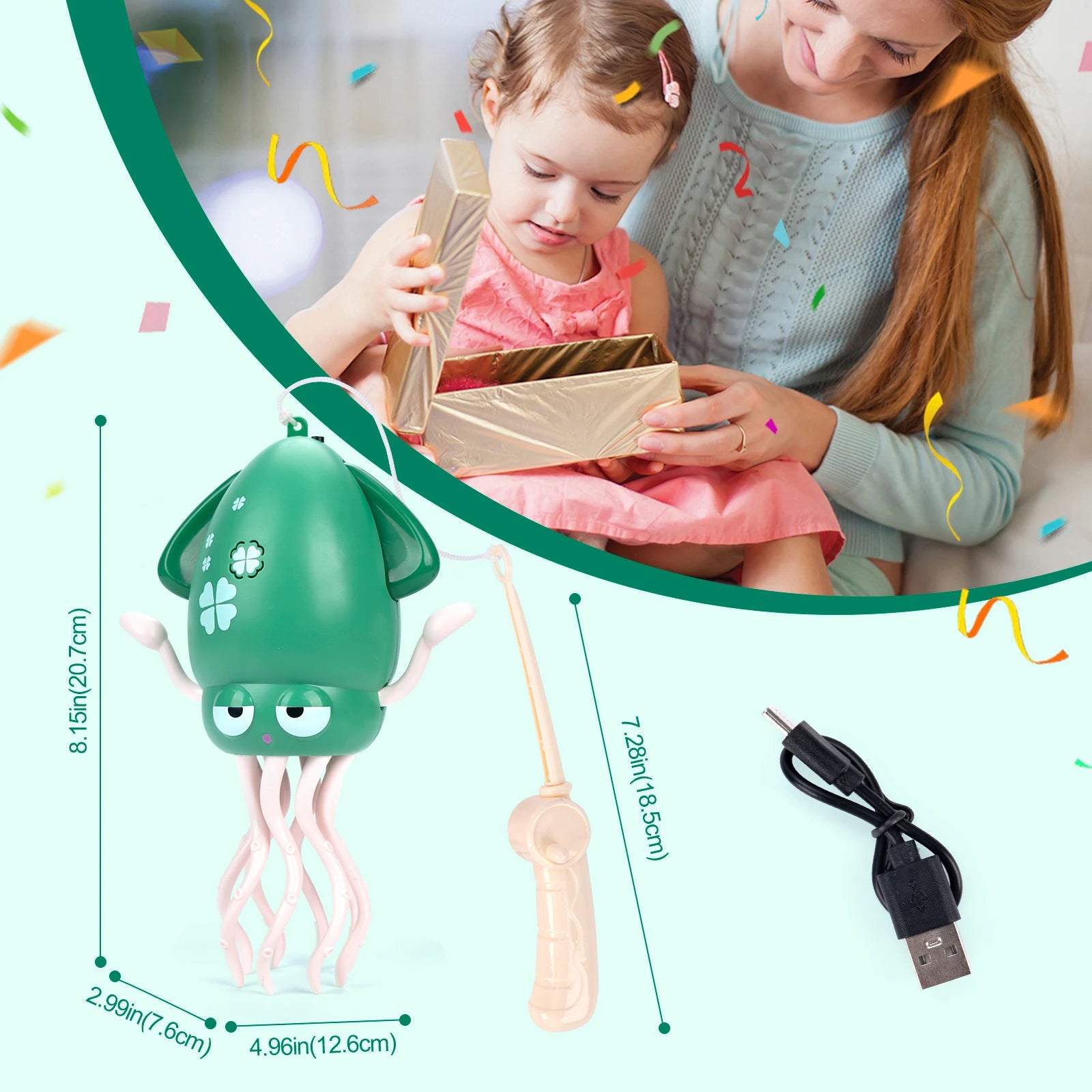 Poulpe Dansant Électronique pour Enfants – Jouet Musical et Interactif – Cadeau Éducatif pour Bébé - Planète bébé