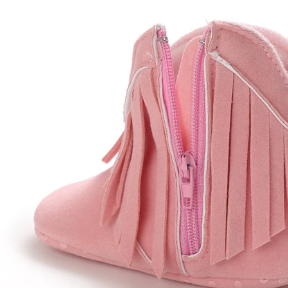 👢❄️ Bottes Bébé Mode à Franges – Chaudes &amp; Antidérapantes – 0 à 18 Mois – Fille &amp; Garçon™