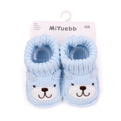 🧦🐾 Chaussettes Bébé Antidérapantes – Motif Animal – Coton Doux et Respirant™