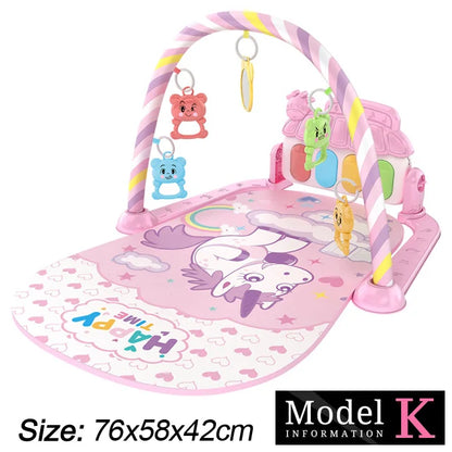 Tapis d’Éveil Musical Bébé – Gym d’Activité avec Piano