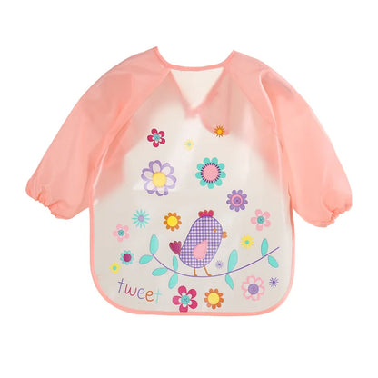Bavoir Manche Longue Waterproof en EVA pour Bébé – Tablier de Repas Anti-Taches – Ultra Léger &amp; Facile à Nettoyer™
