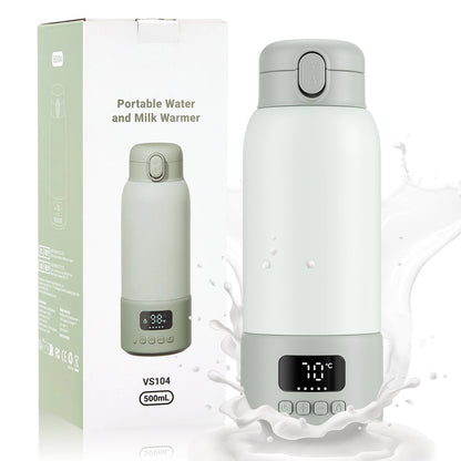 Chauffe-Biberon Portable USB 100W avec Batterie 16000mAh – Chauffe Eau et Lait Instantané 500 ml™