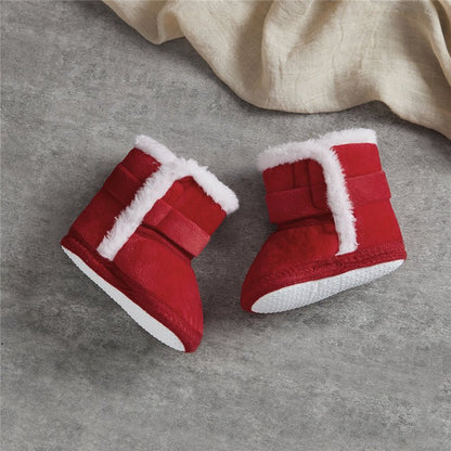 🧣❄️ Bottes d’Hiver Bébé – Chaudes &amp; Mignonnes – Bottines Bébé à Scratch avec Ailes en Cœur – 0 à 18 Mois – Unisexe™ - Planète bébé