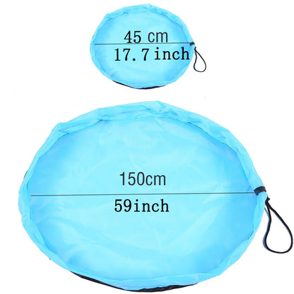 🎒🧸 Tapis de Jeu et Sac de Rangement pour Jouets – Grand Format Durable &amp; Pliable – Idéal Enfants &amp; Parents™ - Planète bébé