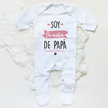 👶💖 Barboteuse Bébé "I Am Daddy's Girl" – Tenue Naissance &amp; Cadeau de Baby Shower – Mixte – Manches Longues™ - Planète bébé