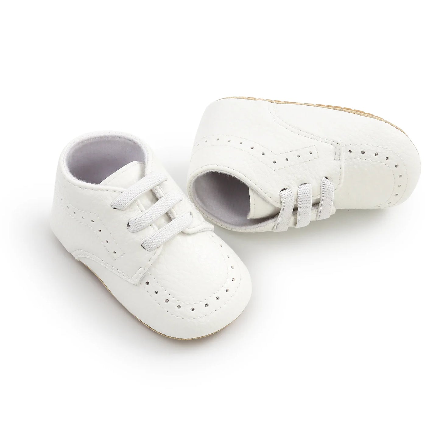 🍼 Chaussures Bébé en Cuir Rétro – Semelle Antidérapante – Meckior™