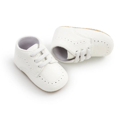 🍼 Chaussures Bébé en Cuir Rétro – Semelle Antidérapante – Meckior™