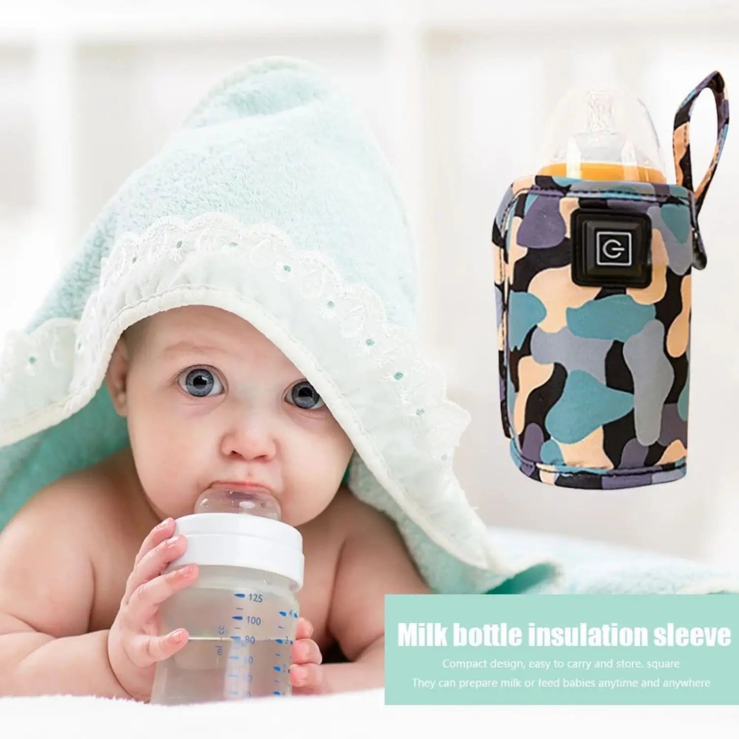 🍼❄️ Chauffe-Biberon USB Nomade – Housse Isotherme pour Biberon – Idéal pour l’Hiver &amp; les Déplacements™ - Planète bébé