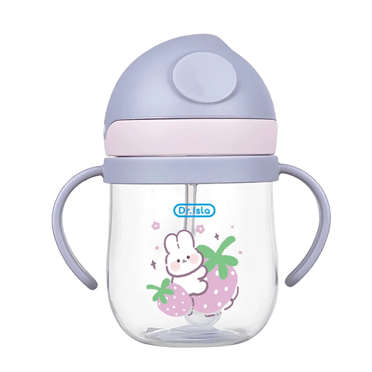 🍼💧 Tasse d’Apprentissage avec Paille – 250 ml | Design Animal Amusant | Sans BPA | Poignées Ergonomiques™ - Planète bébé
