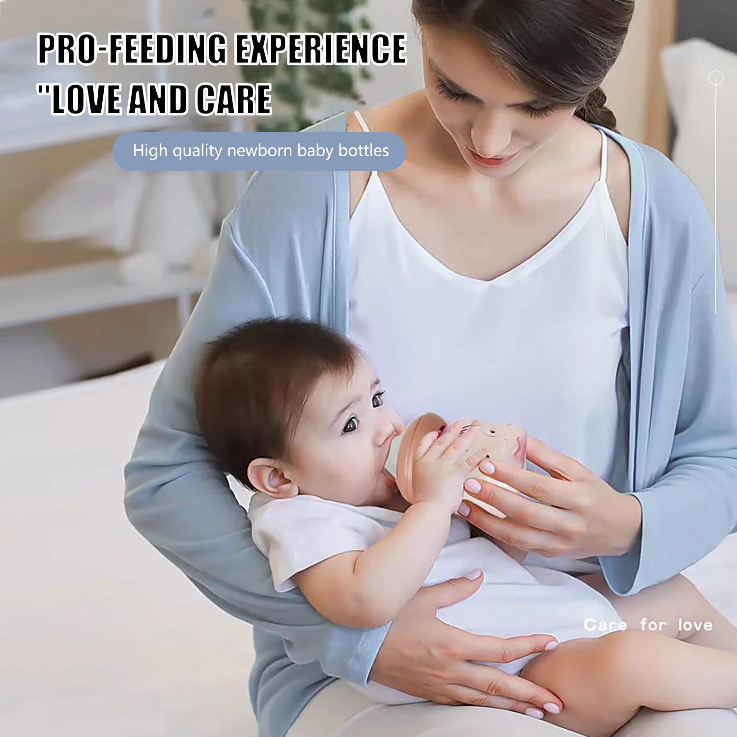 🍼 Mini Biberon Portable 60ML pour Nouveau-né – Sans BPA – Idéal Jus, Lait ou Soins Nourrisson™ - Planète bébé