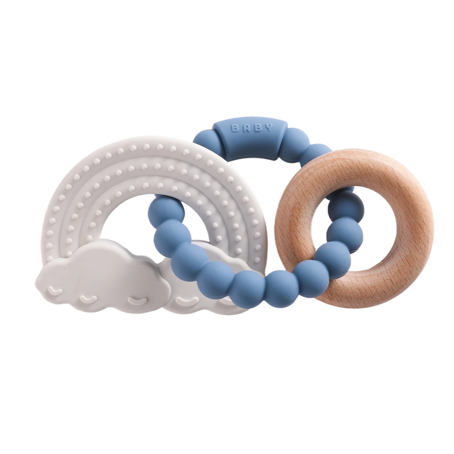 🪐👶 Anneau de Dentition Bébé – Silicone Alimentaire – Bracelet Sensoriel Planète – Dès 0 Mois™