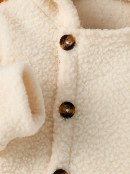 Combinaison Bébé Fille et Garçon en Polaire – Combinaison à Capuche Chaude Automne/Hiver 3M-24M™