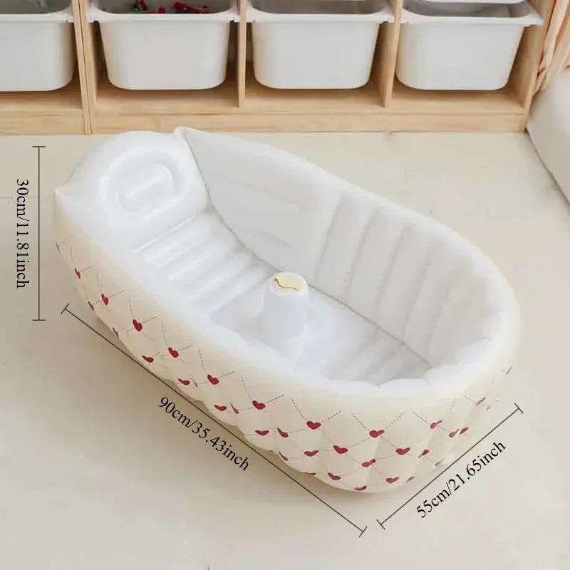 🛁💖 Baignoire Gonflable Bébé – Design "Ins Style" – Matériau Écologique &amp; Inodore – Sécurité &amp; Confort Ultimes™ - Planète bébé