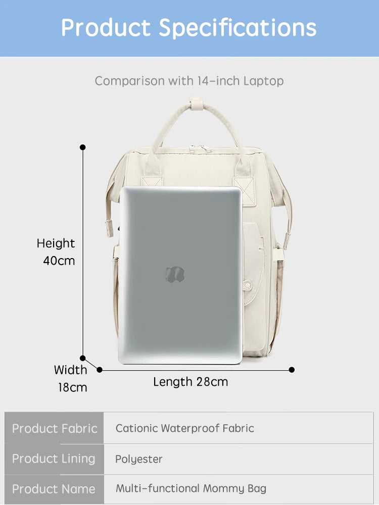 🎒 Sac à Langer PANGDUBE – Sac à Dos Maternité Étanche avec Crochets Poussette™
