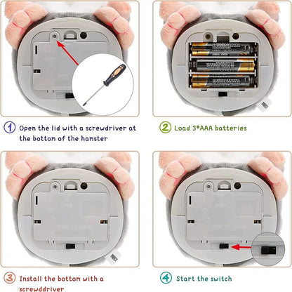 Hamster Parleur Imitateur – Jouet Électronique Interactif en Peluche™ - Planète bébé