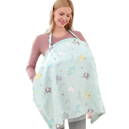 🍼 Cape d’Allaitement d’Été – Multifonction – Anti-regards – Tissu Respirant &amp; Léger – Coton Naturel™