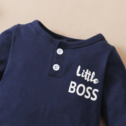 👶 Body Bébé 2 Pièces – Lettrage Mode + Bonnet – Manches Longues – 0 à 12 Mois™ - Planète bébé