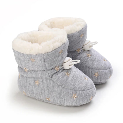 🧣❄️ Bottillons d’Hiver Bébé – Coton Chaud &amp; Semelle Antidérapante – Premiers Pas – 0 à 18 Mois™