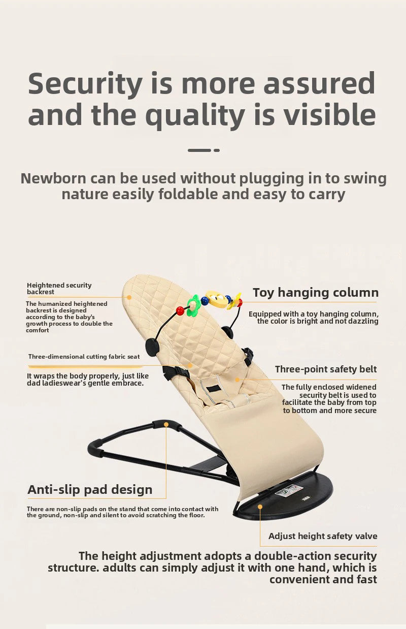Chaise Bébé Multifonction – Balancelle, Transat &amp; Siège d’Activités™