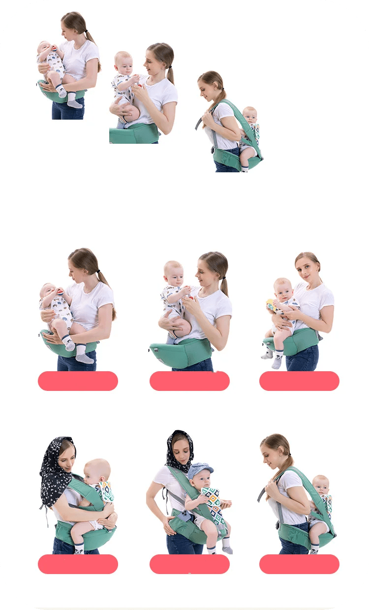 🧡 Porte-bébé Ergonomique avec Siège – 0 à 48 Mois | Multi-positions &amp; Grand Confort™ - Planète bébé