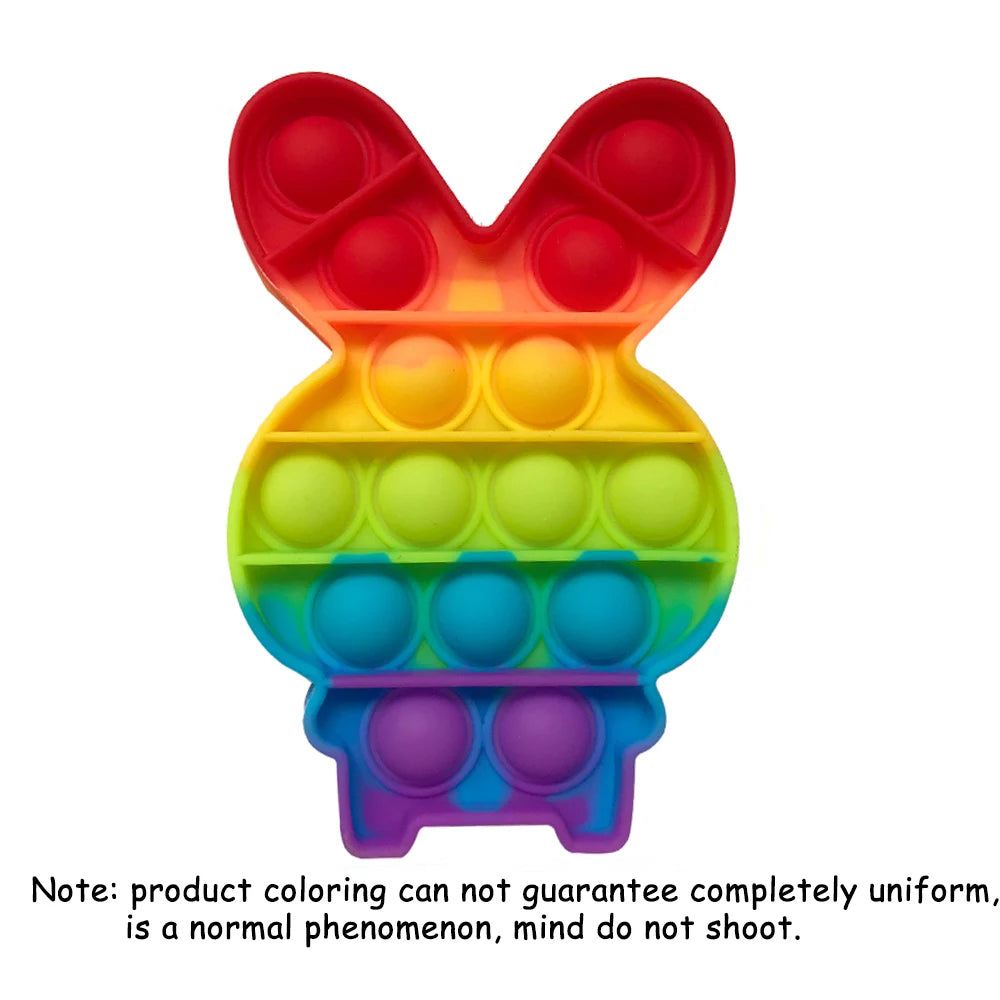 Fidget en Silicone Arc-en-Ciel