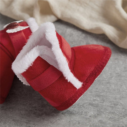 🧣❄️ Bottes d’Hiver Bébé – Chaudes &amp; Mignonnes – Bottines Bébé à Scratch avec Ailes en Cœur – 0 à 18 Mois – Unisexe™ - Planète bébé