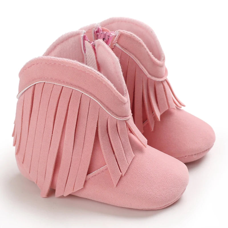 👢❄️ Bottes Bébé Mode à Franges – Chaudes &amp; Antidérapantes – 0 à 18 Mois – Fille &amp; Garçon™