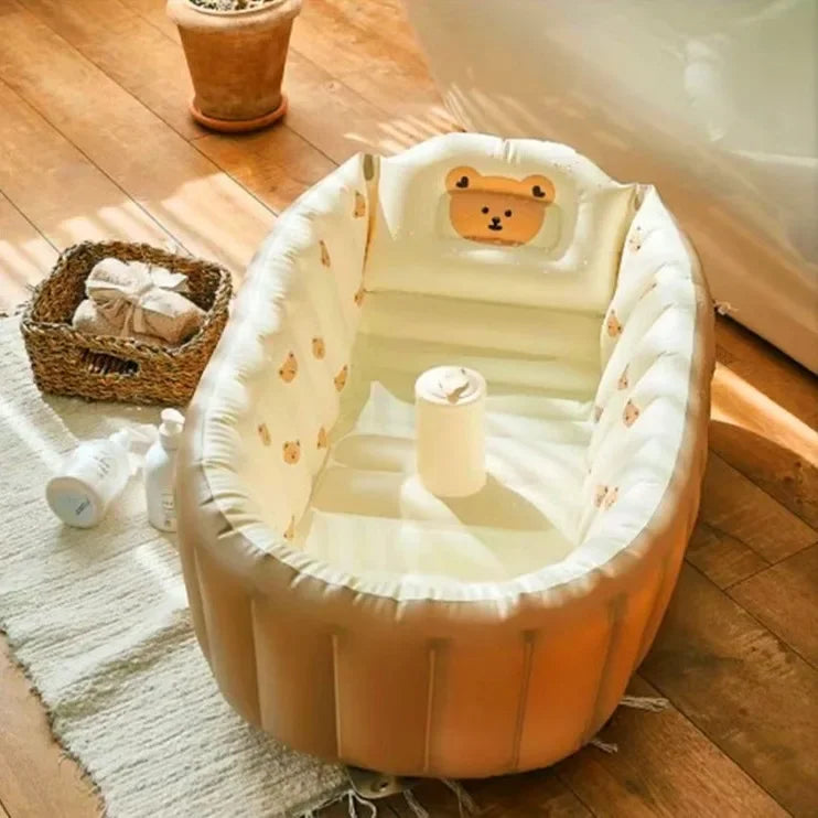 🛁💖 Baignoire Gonflable Bébé – Design "Ins Style" – Matériau Écologique &amp; Inodore – Sécurité &amp; Confort Ultimes™ - Planète bébé