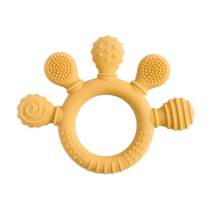 🦁👶 Anneau de Dentition en Silicone – Forme Animale Ludique – Apaisant &amp; Sensoriel™