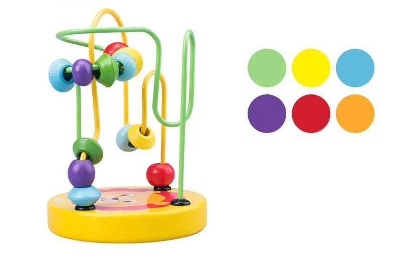 🧠 Jouet Éducatif Montessori – Labyrinthe de Perles en Bois – Apprentissage Mathématique Précoce™ - Planète bébé